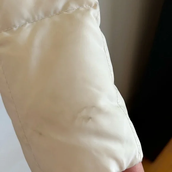 *Super Warm* Eddie Bauer 100% Goose Down White Puffer Jacket - Picture 12 of 17